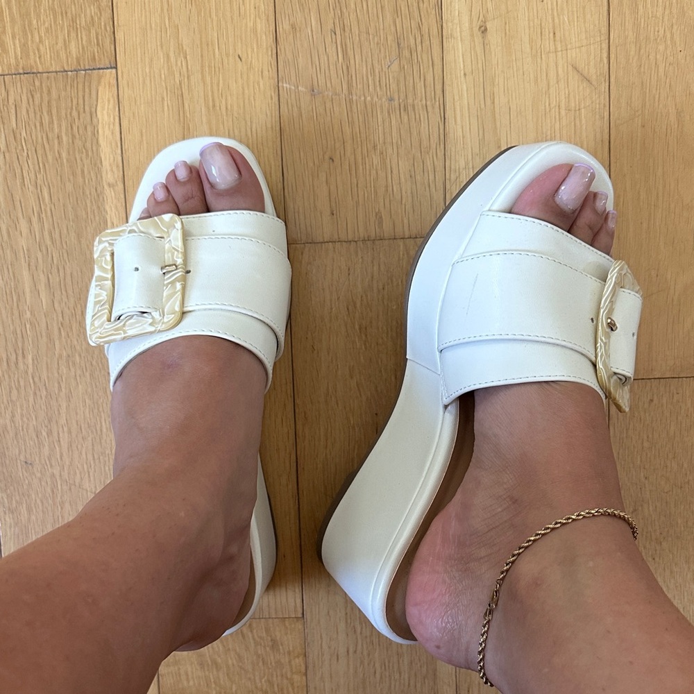 Ivory sandals